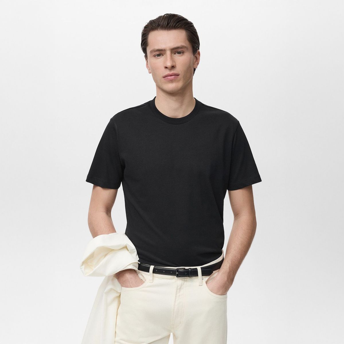 MANGO - Polo Casual Slim Fit 100% Algodón Hombre Man