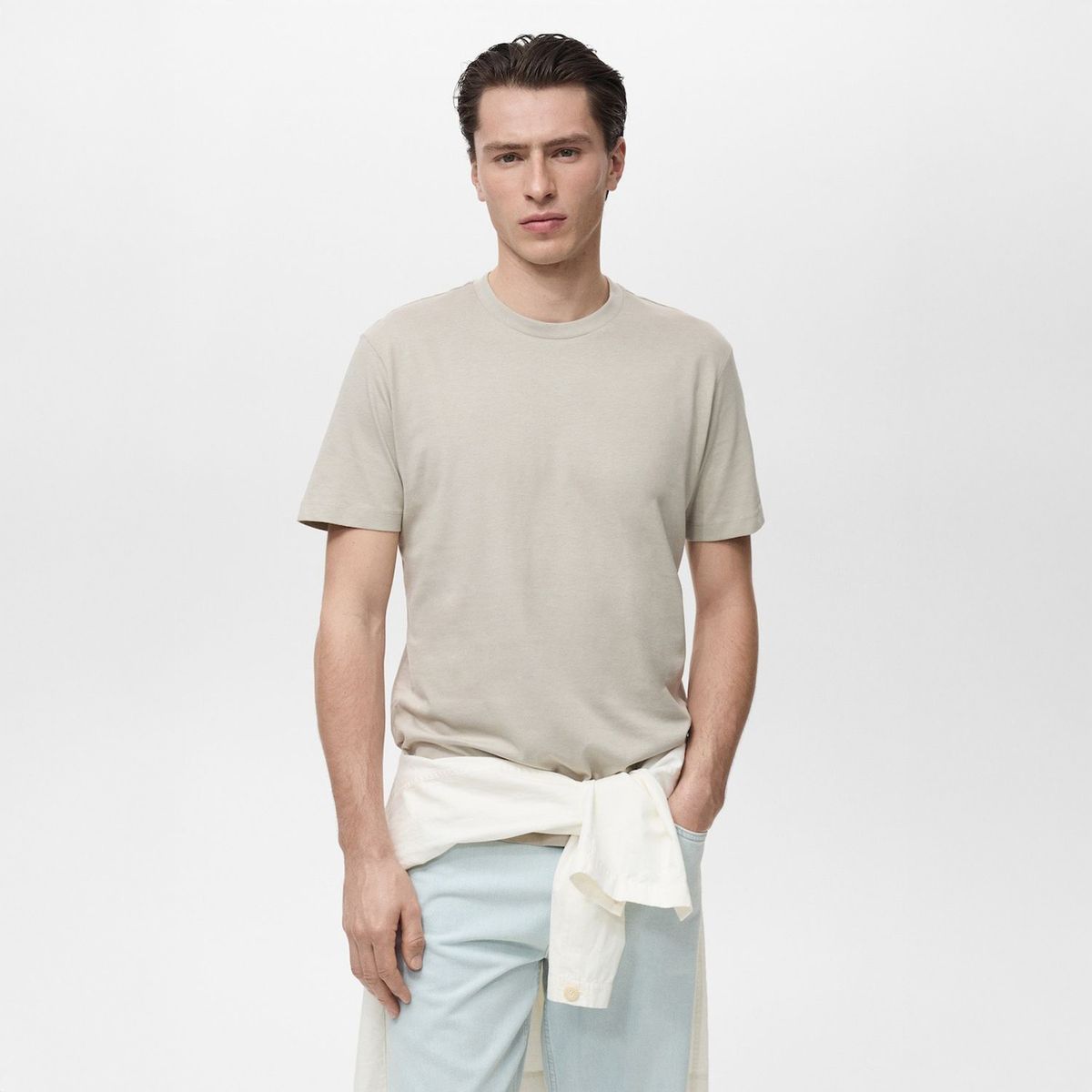 MANGO - Polo Casual Slim Fit 100% Algodón Hombre Man