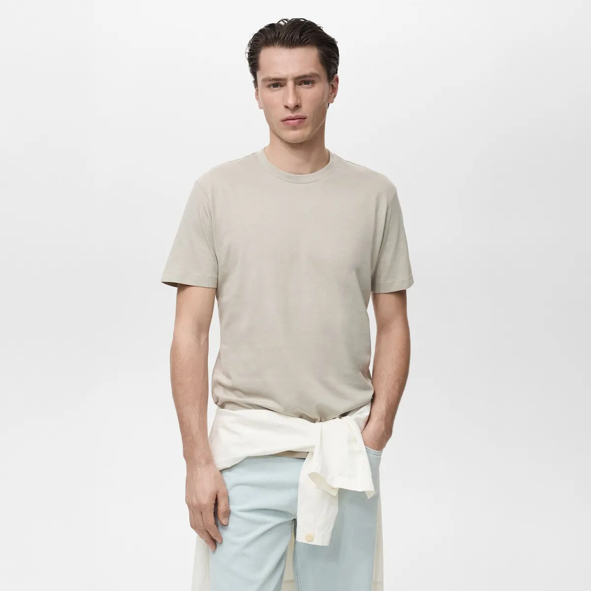 MANGO - Polo Casual Slim Fit 100% Algodón Mango Man