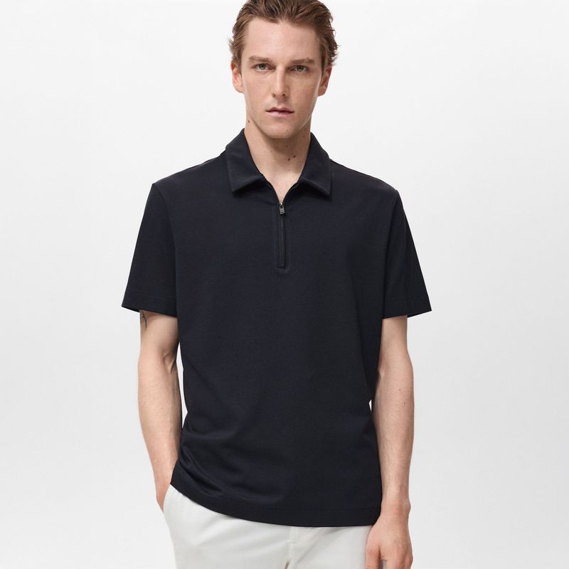 MANGO - Polo Casual Regular Algodón Mango Man