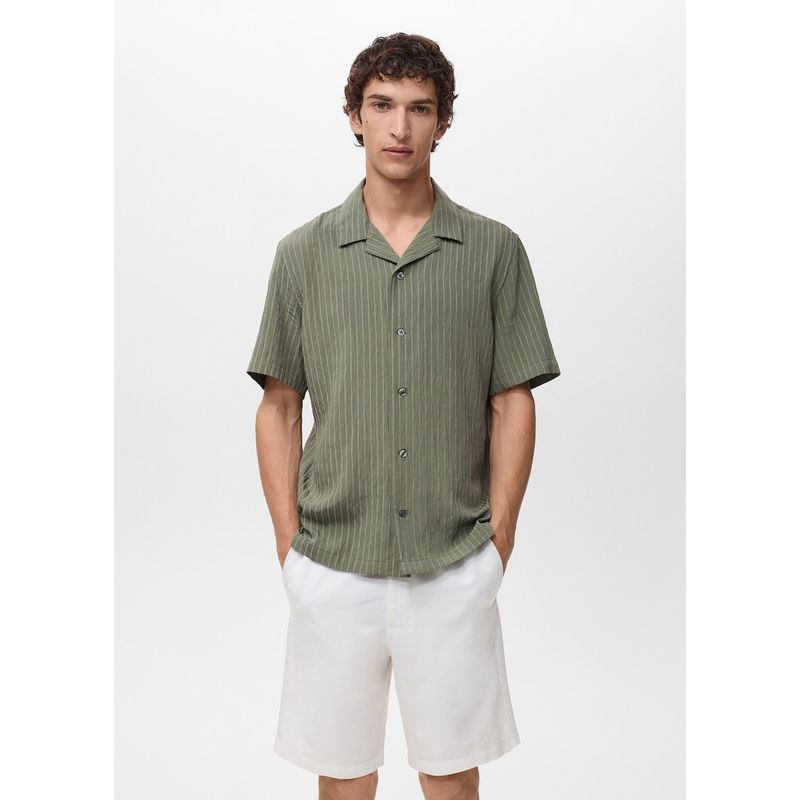 MANGO - Camisa Pireo Casual Mango Man