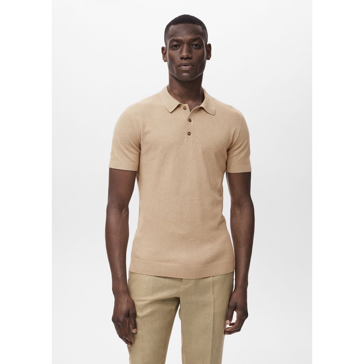 MANGO - Polo Casual Slim Fit Algodón Hombre Man