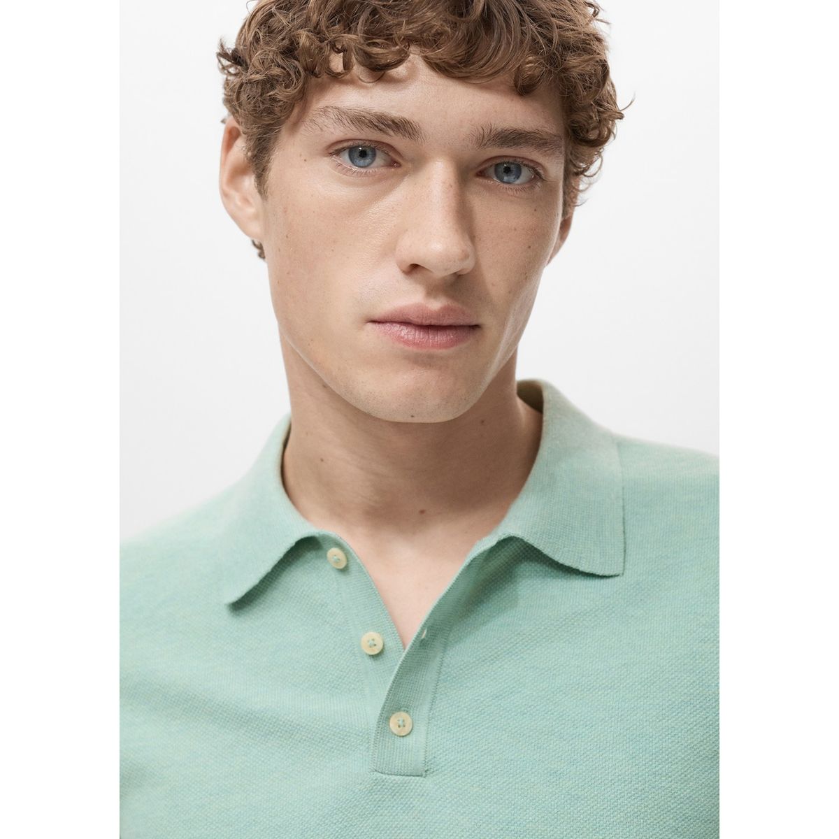 MANGO - Polo Casual Slim Fit Algodón Hombre Man