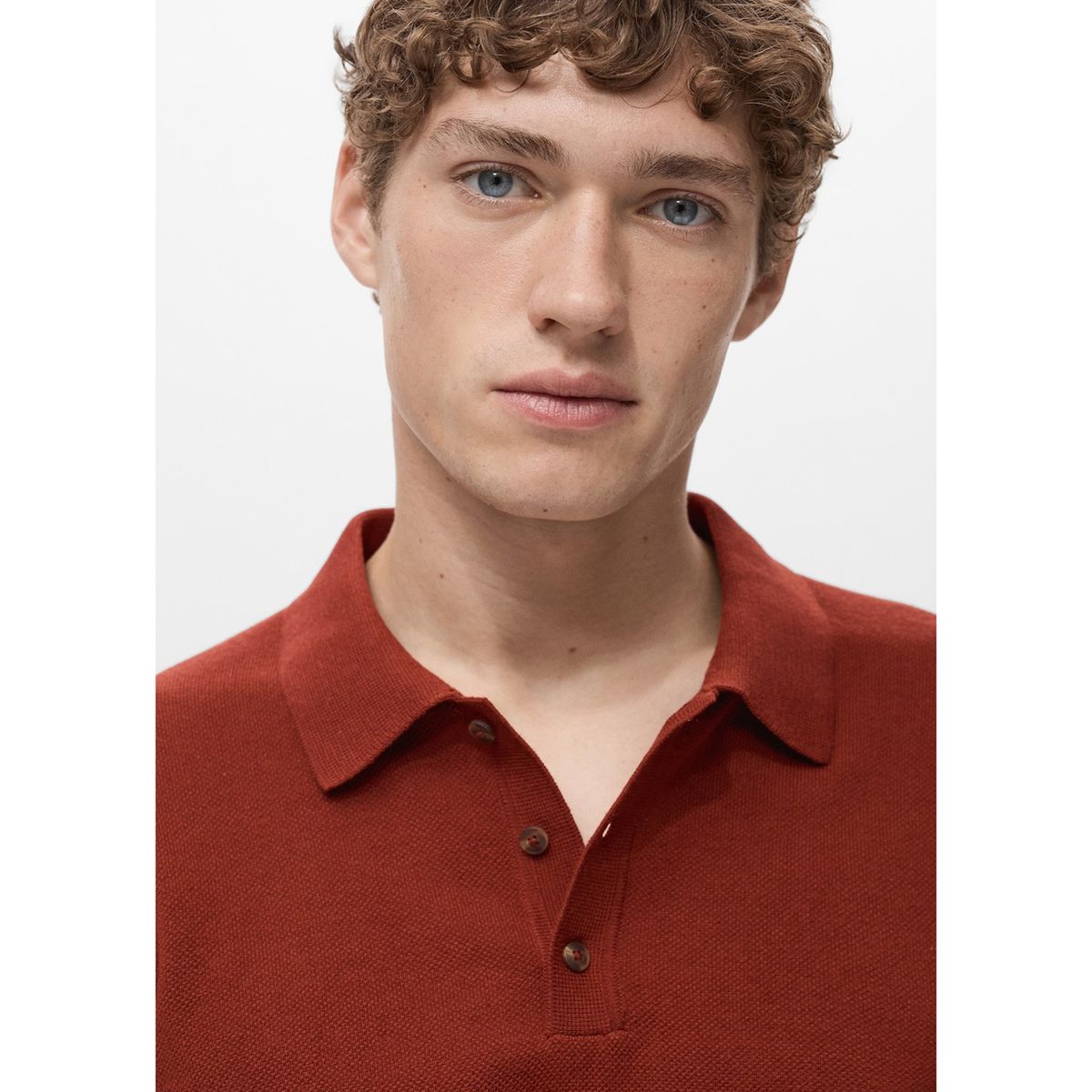 MANGO - Polo Casual Slim Fit Algodón Hombre Man