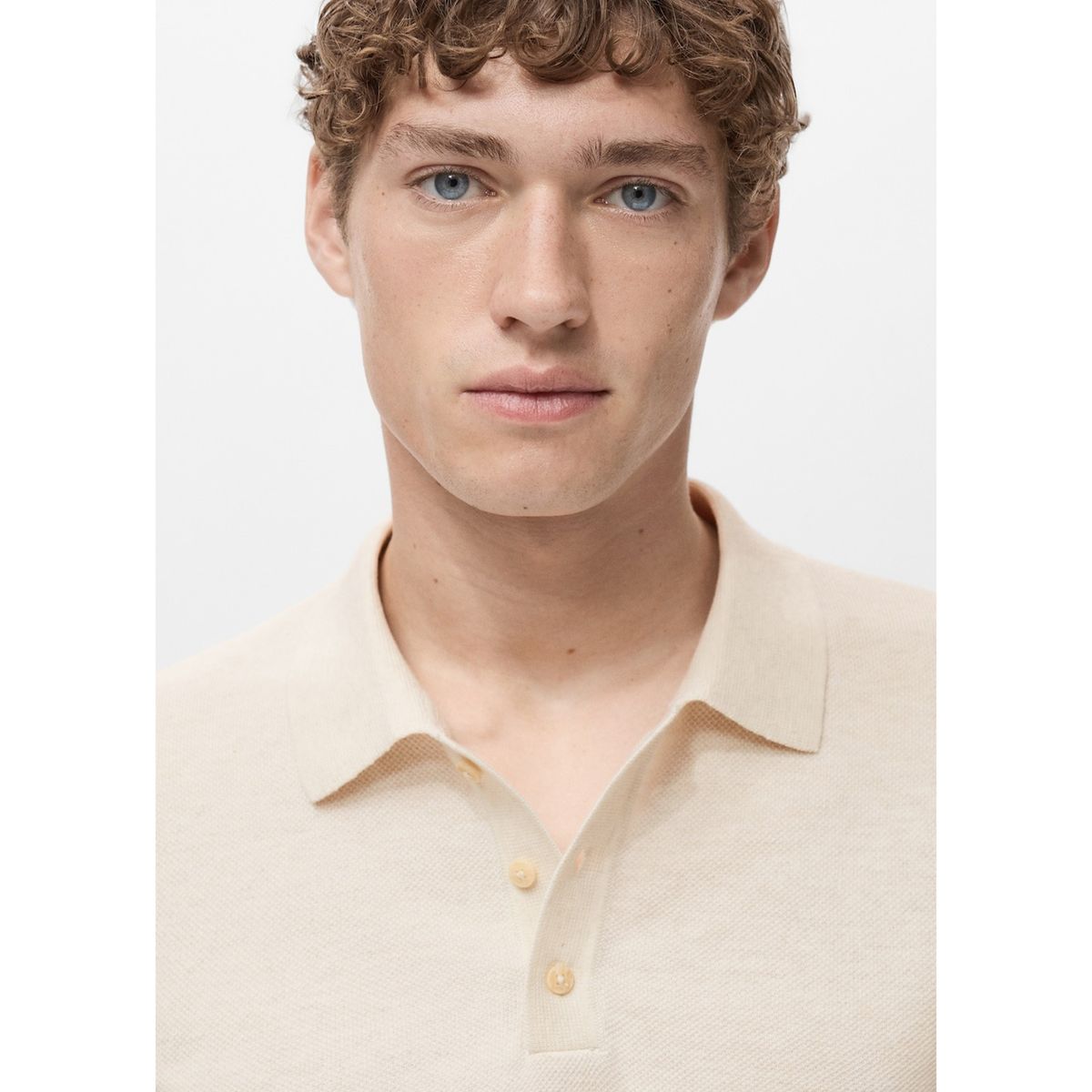 MANGO - Polo Casual Slim Fit Algodón Hombre Man