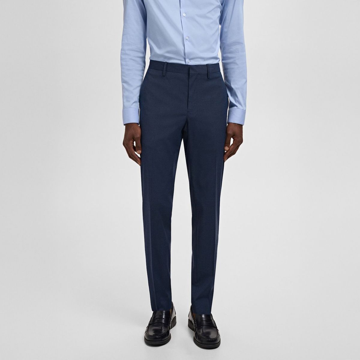 MANGO - Pantalón Traje París Super Slim Fit