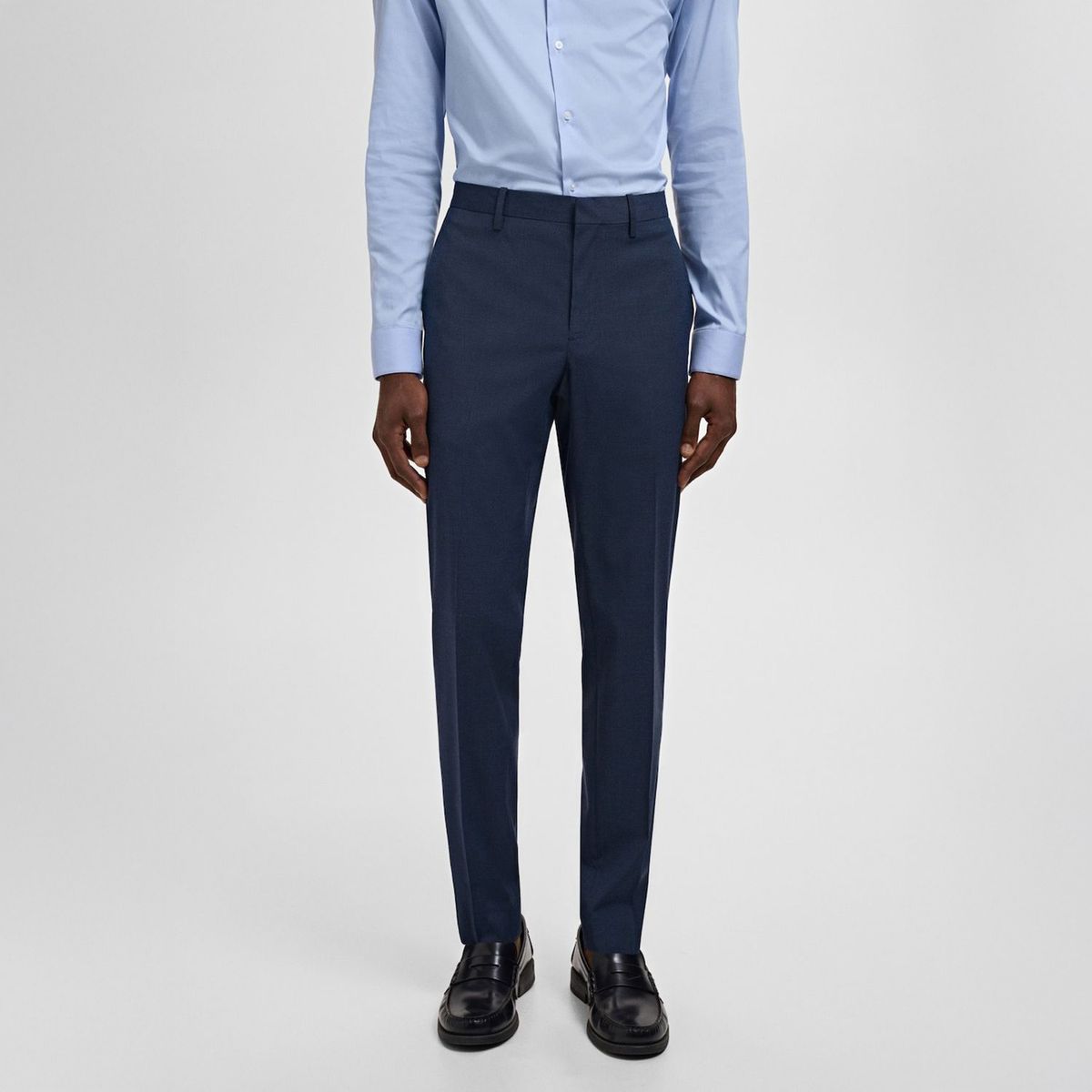 MANGO - Pantalón Traje París Super Slim Fit