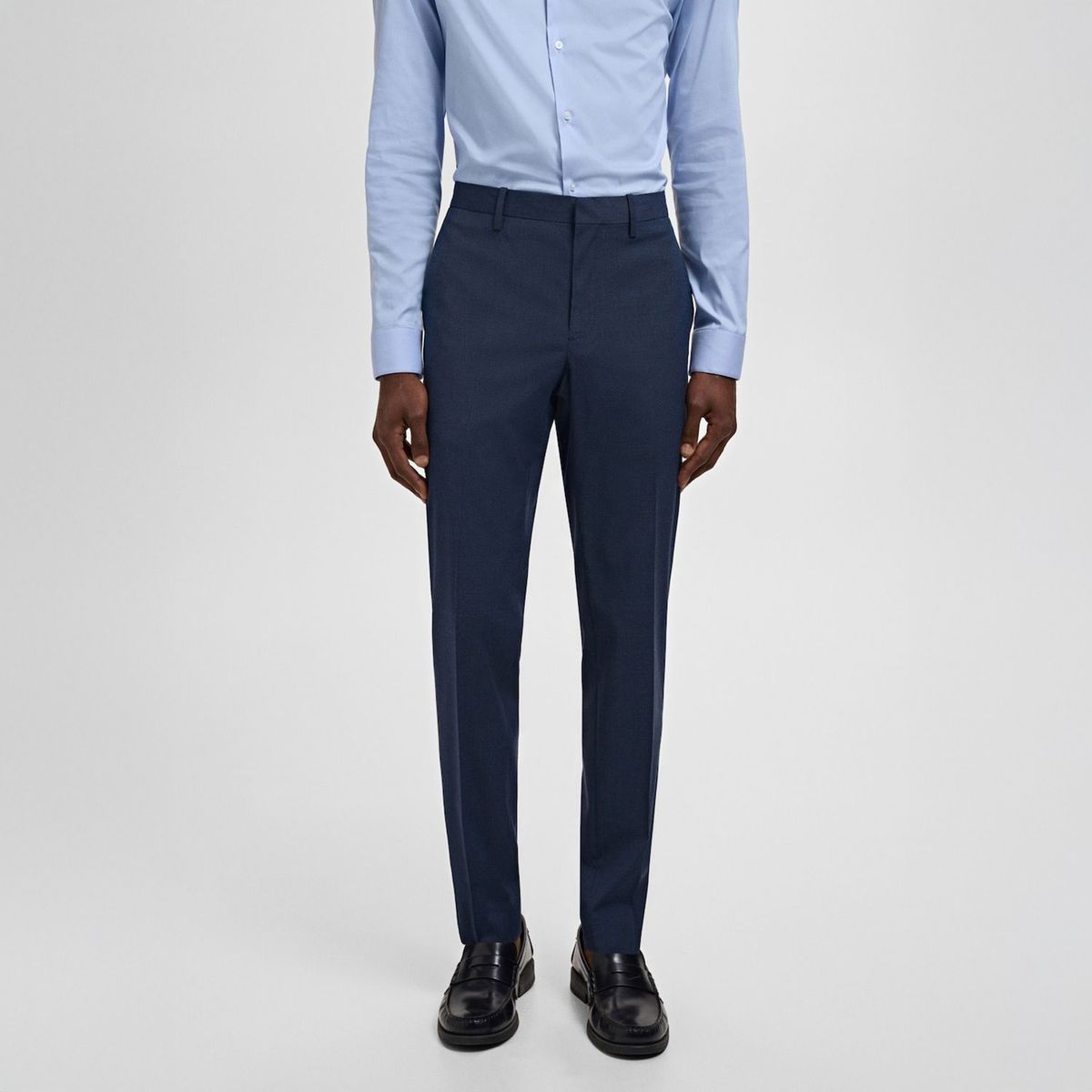 MANGO - Pantalón Traje París Super Slim Fit