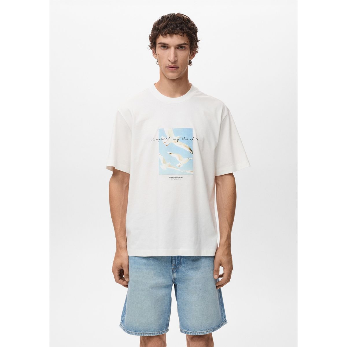 MANGO - Polo Casual Relaxed Fit 100% Algodón Hombre Man