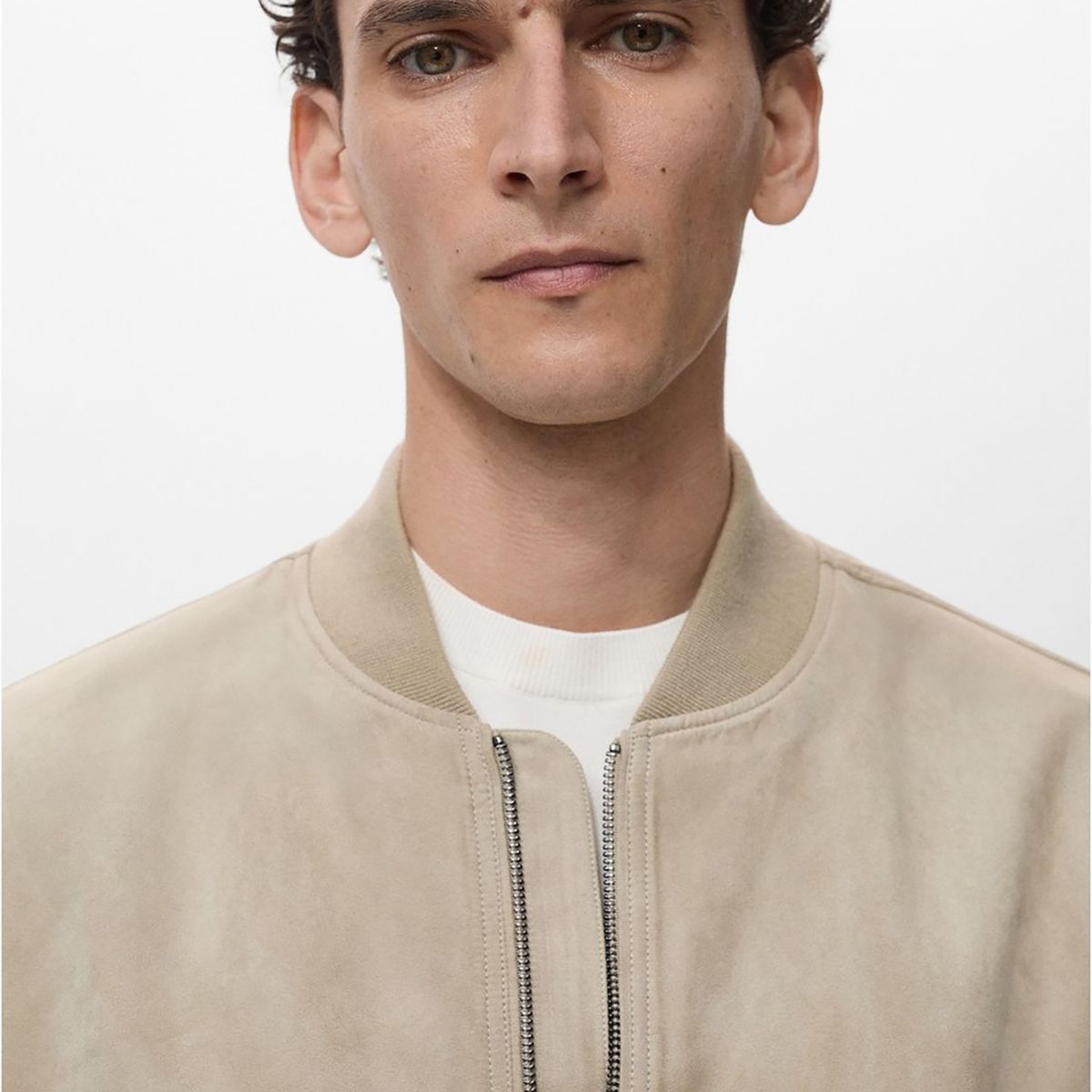 MANGO - Casaca Bomber Regular Hombre Man