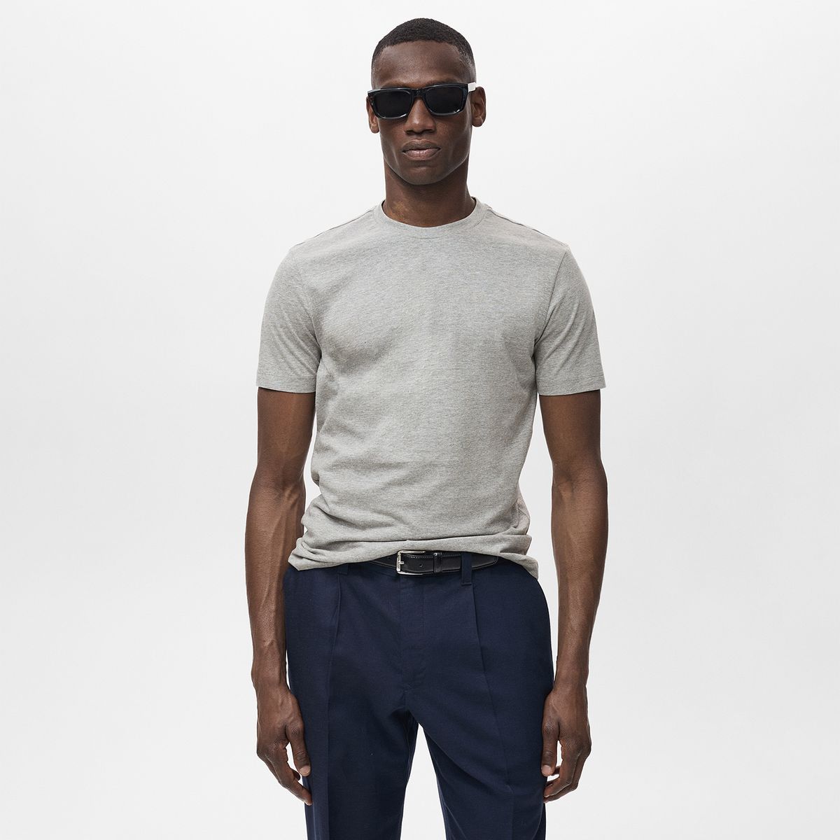 MANGO - Polo Casual Regular Algodón Hombre Man