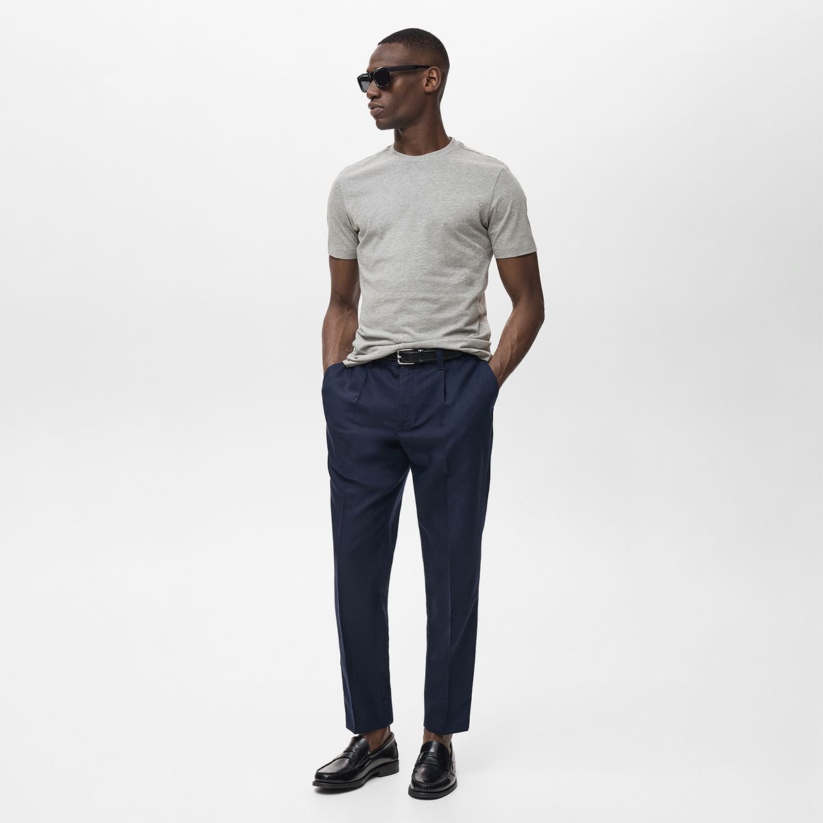 MANGO - Polo Casual Regular Algodón Hombre Man