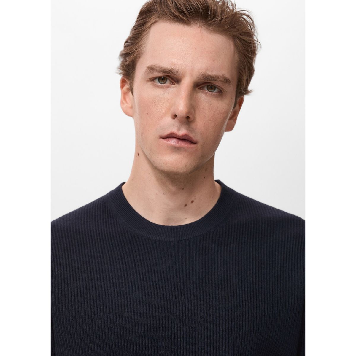 MANGO - Jersey Algodón Punto Fino Canalé