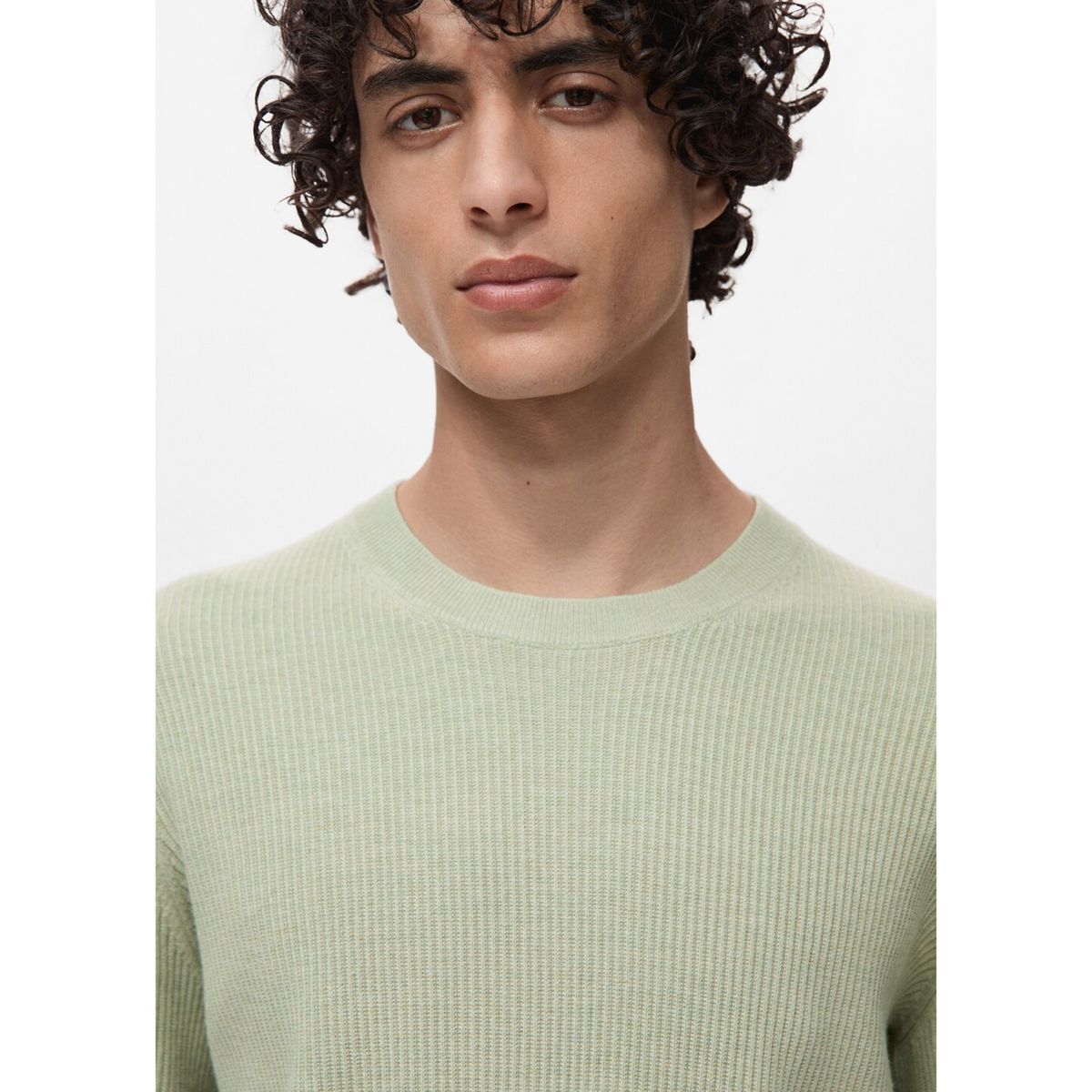 MANGO - Jersey Algodón Punto Fino Canalé