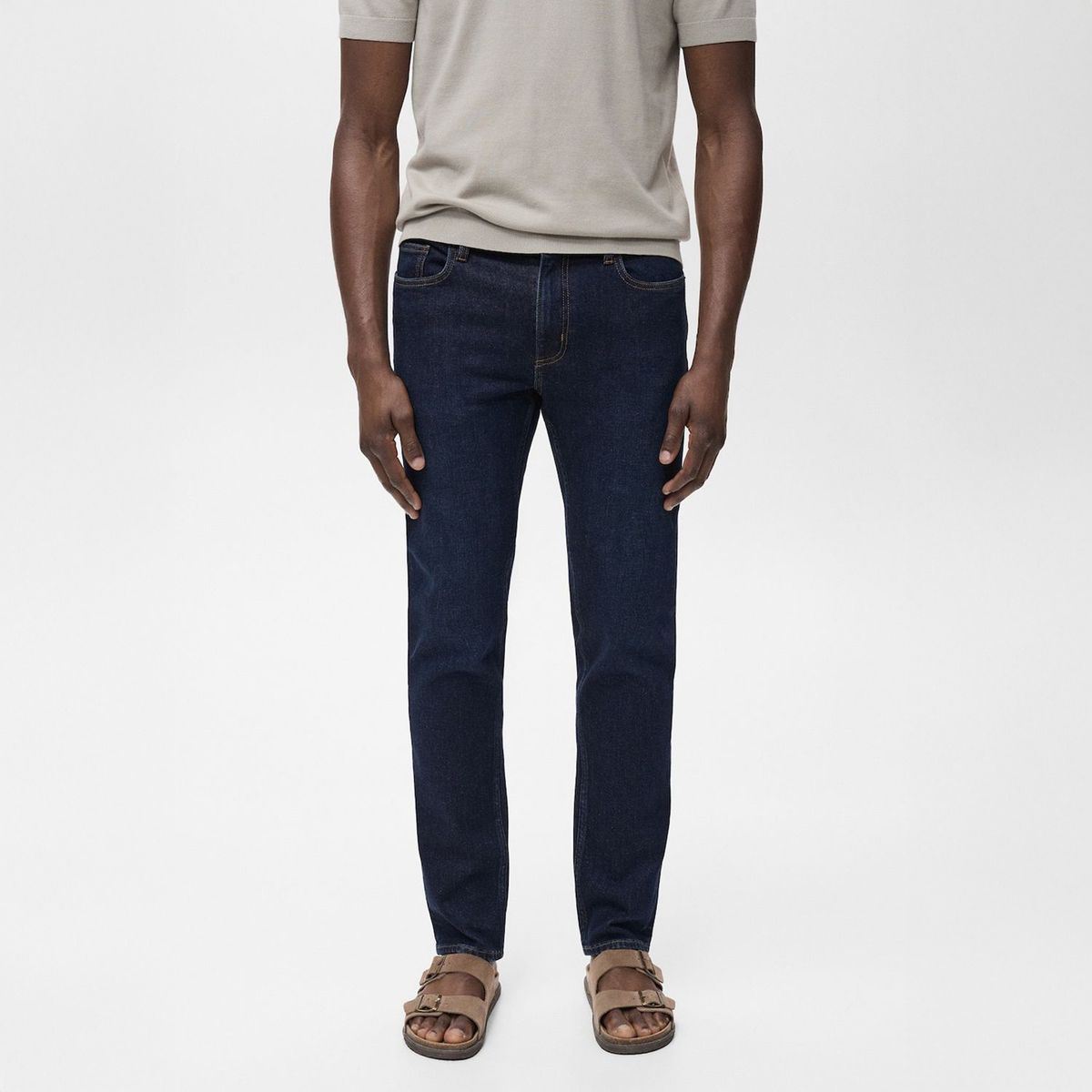 MANGO - Jeans Jan Slim Fit Lavado Oscuro.