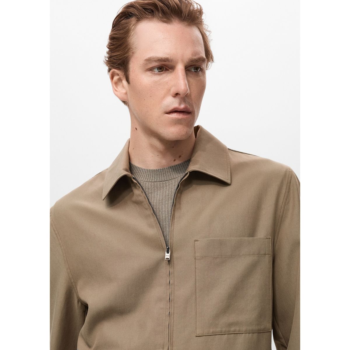 MANGO - Casaca Lyocell Bolsillo