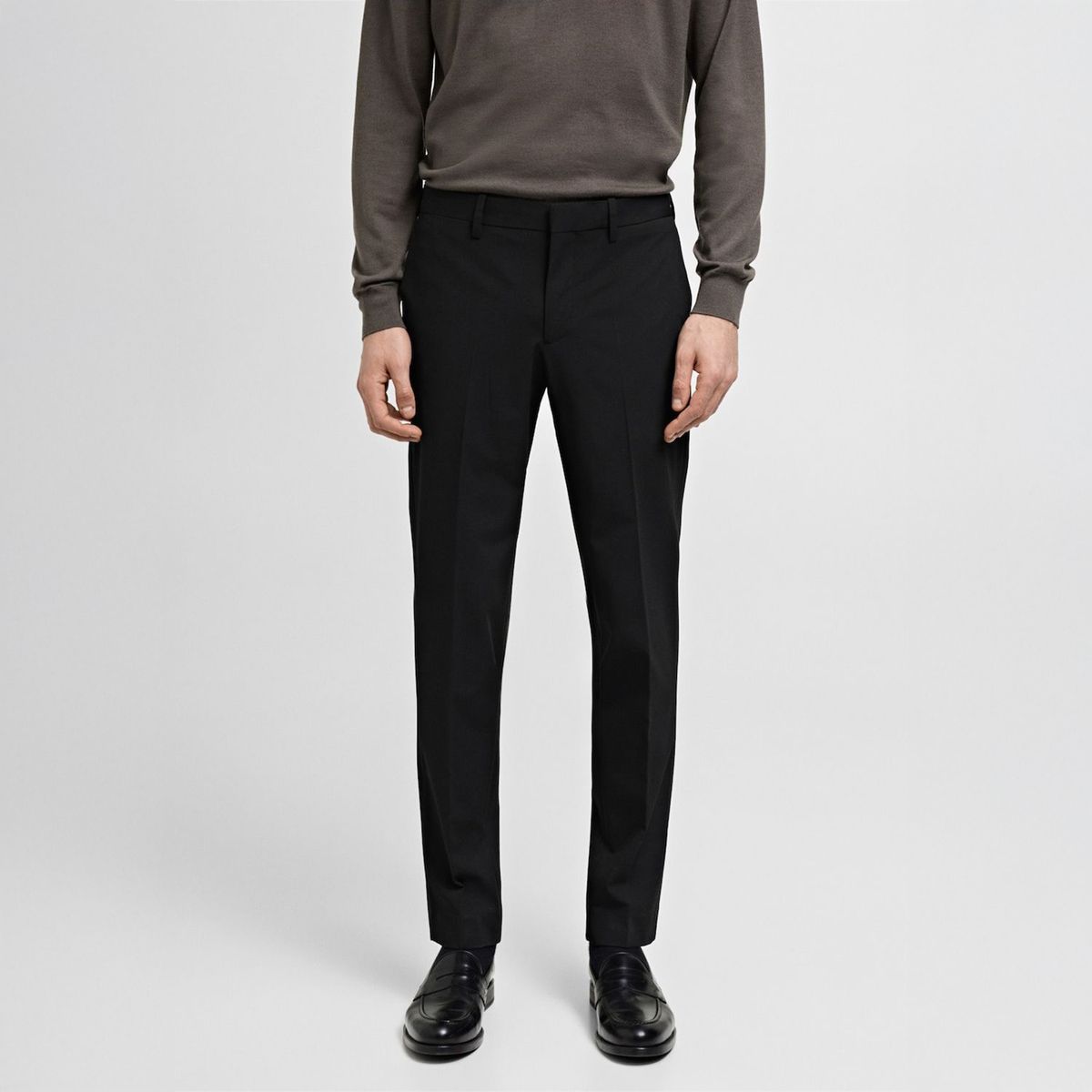 MANGO - Pantalón Traje París Super Slim Fit