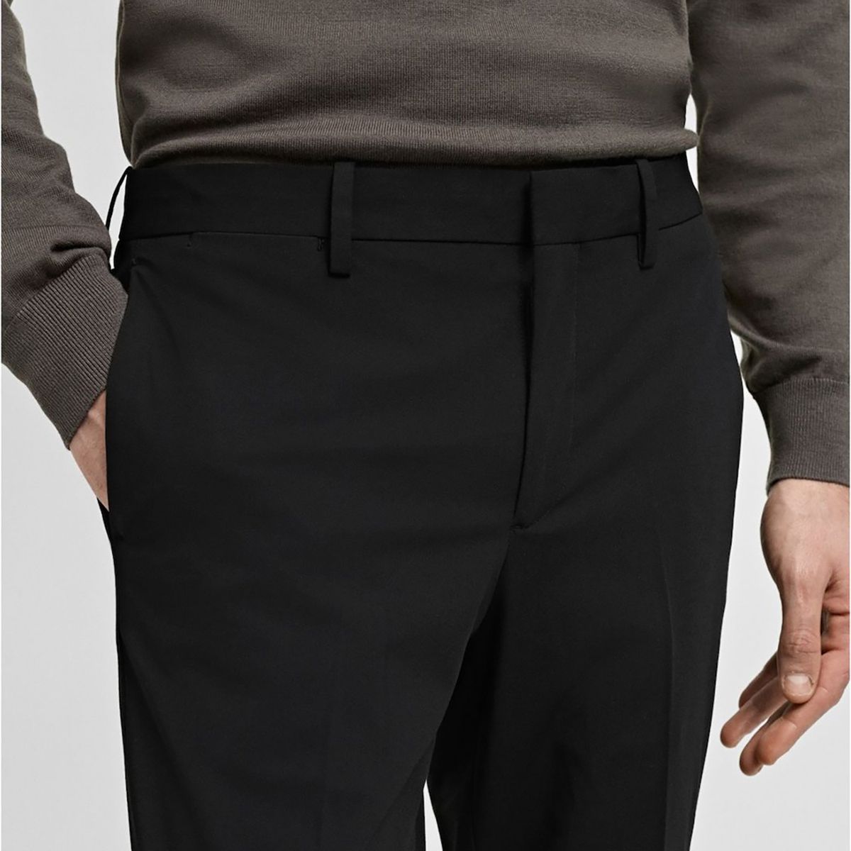 MANGO - Pantalón Traje París Super Slim Fit