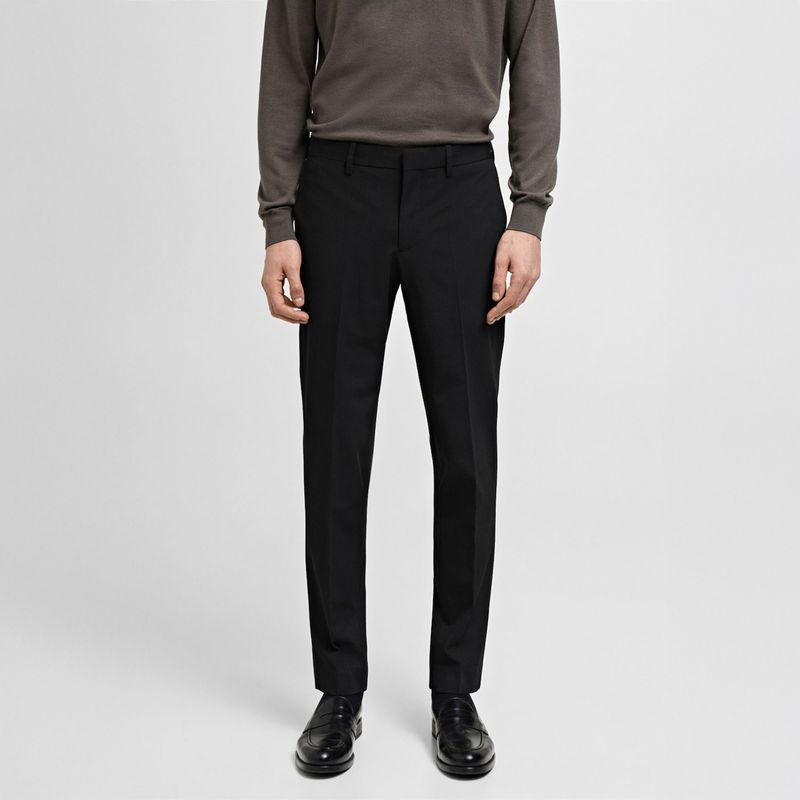 MANGO - Pantalón Traje París Super Slim Fit