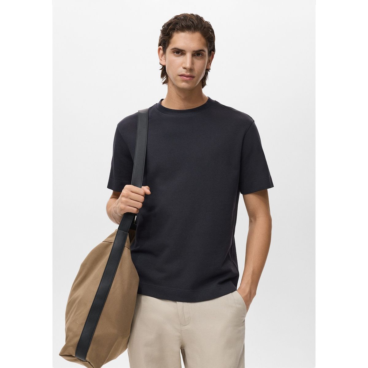 MANGO - Polo Casual Regular 100% Algodón Hombre Man