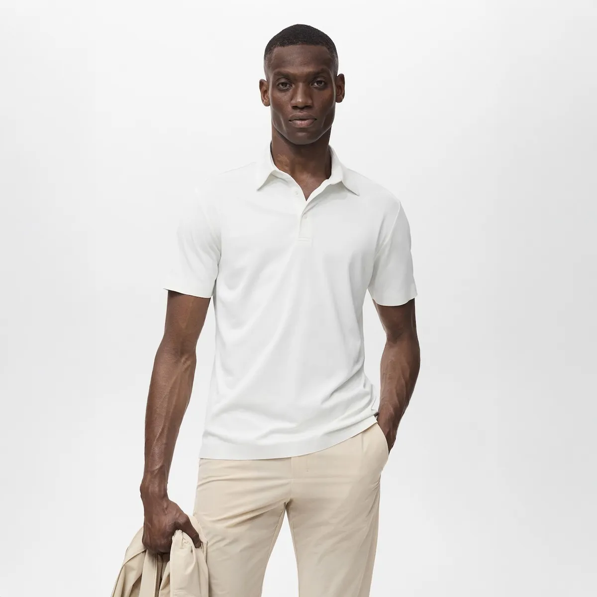 MANGO - Polo Slim Fit Coolmax® Mango Man