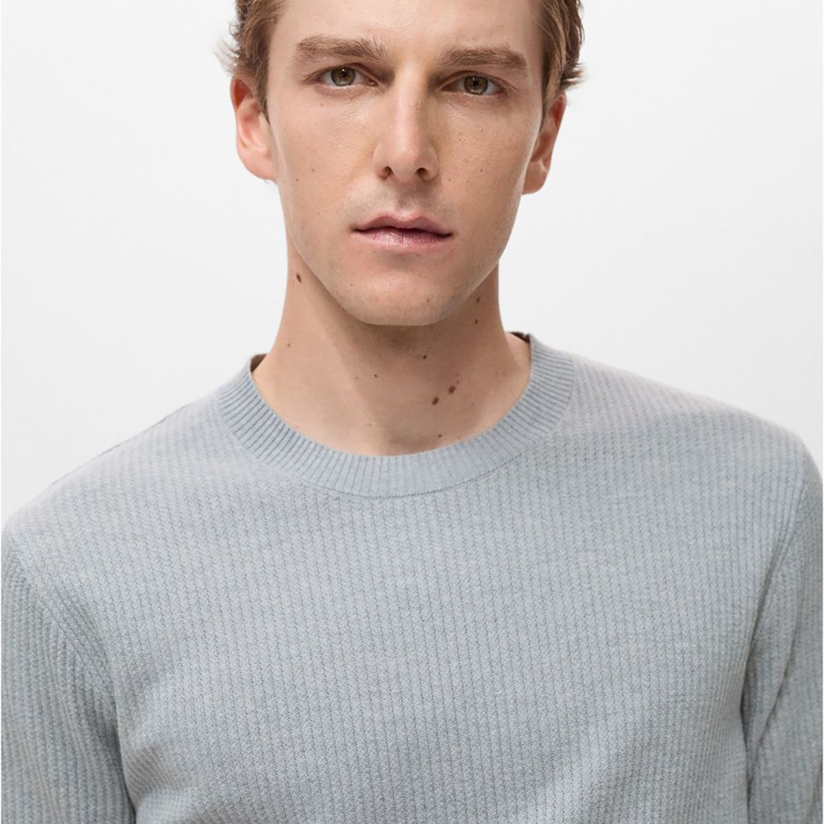 MANGO - Polo Casual Regular Algodón Lino Mango Man