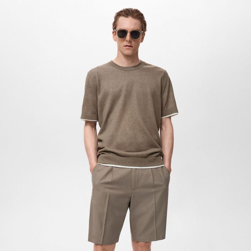 MANGO - Polo Casual Regular Algodón Mango Man