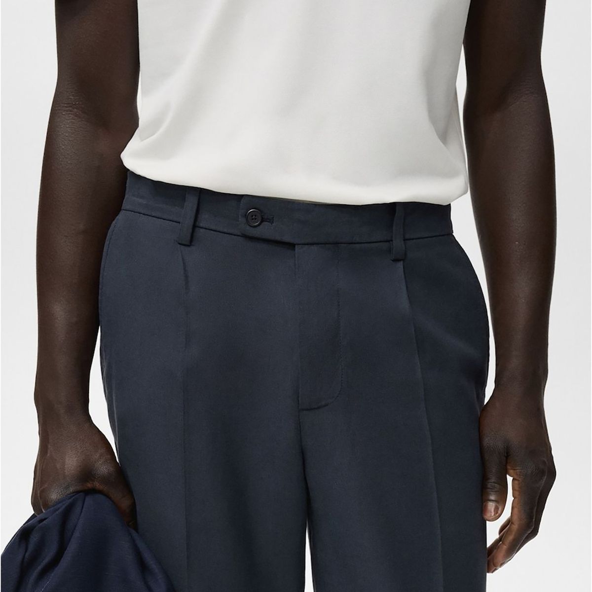 MANGO - Pantalón Algodón Tapered Crop