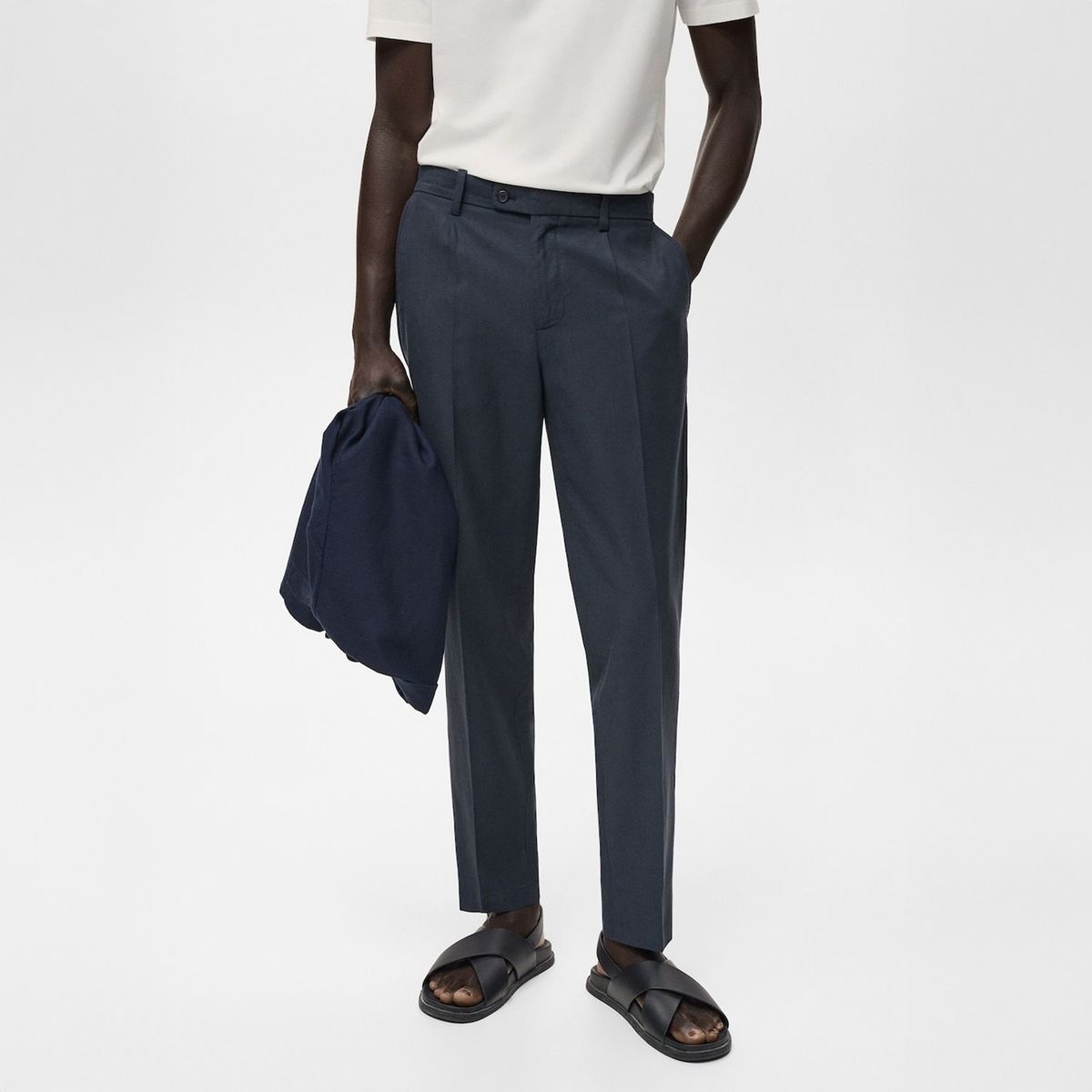 MANGO - Pantalón Algodón Tapered Crop