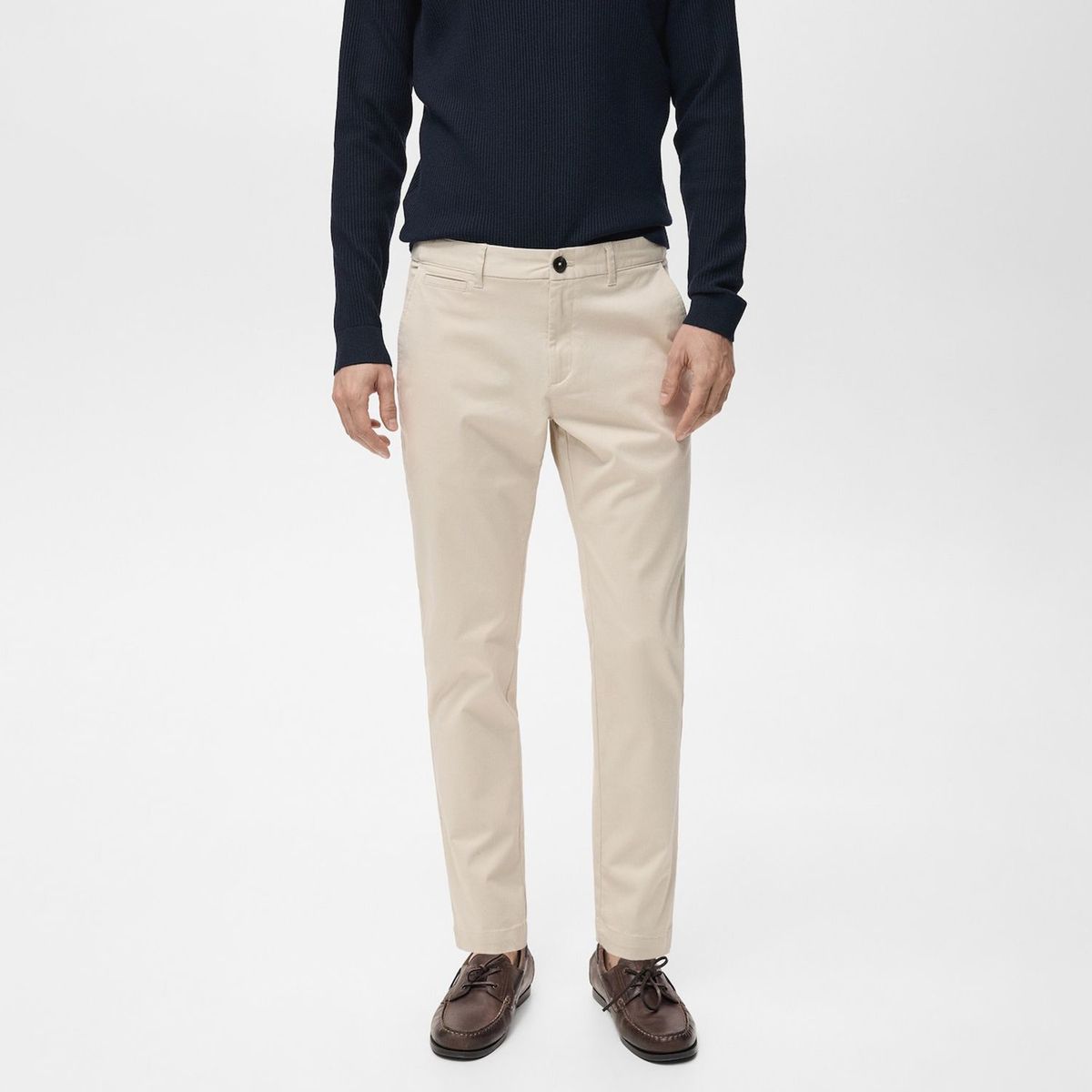 MANGO - Pantalón Prato Chino Cropped Tappered