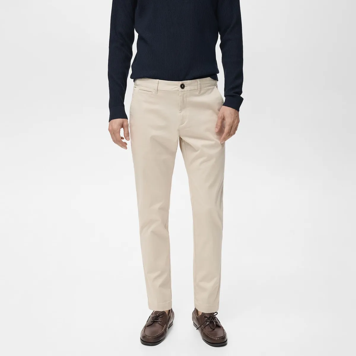 MANGO - Pantalón Prato Chino Cropped Tappered