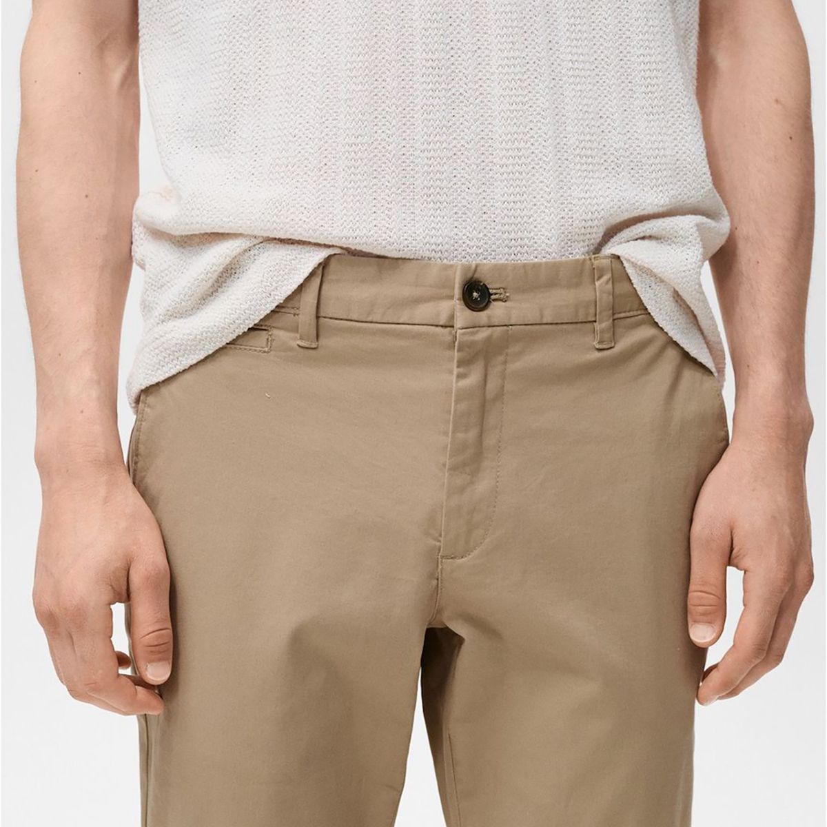 MANGO - Pantalón Prato Chino Cropped Tappered