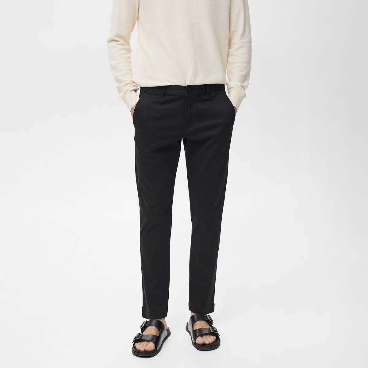 MANGO - Pantalón Prato Chino Cropped Tappered