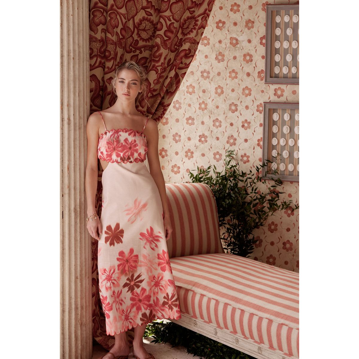 ESPECIA - Vestido Largo Floral Mujer Especia