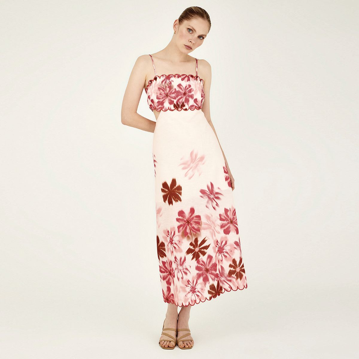 ESPECIA - Vestido Largo Floral Mujer Especia