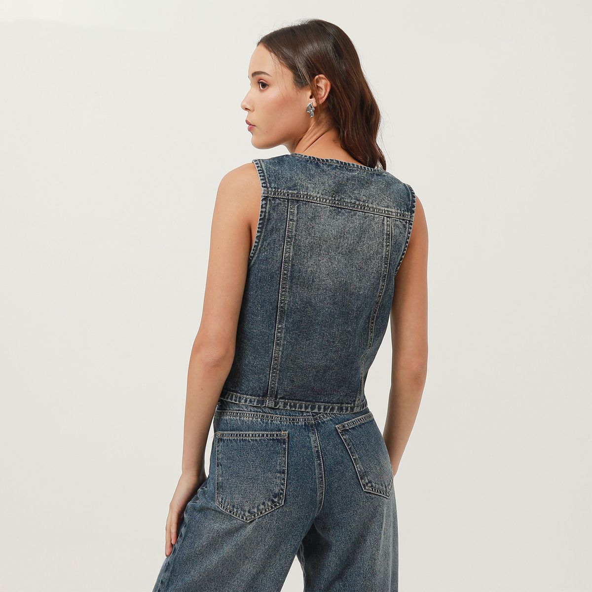 DENIMLAB - Chaleco Denim Mujer Denimlab