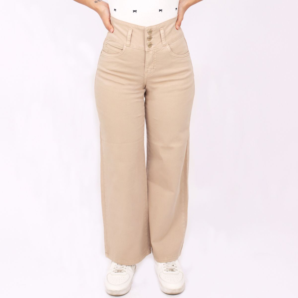 KAYRA POBLET - Jean Straight Tiro Alto Mujer Kayra Poblet