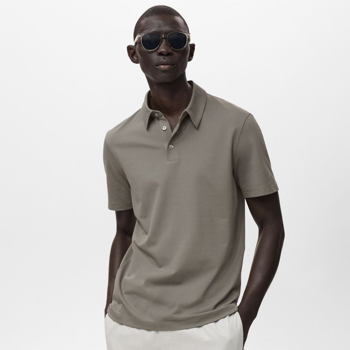 MANGO - Polo Slim Fit Algodón Piqué Mango Man