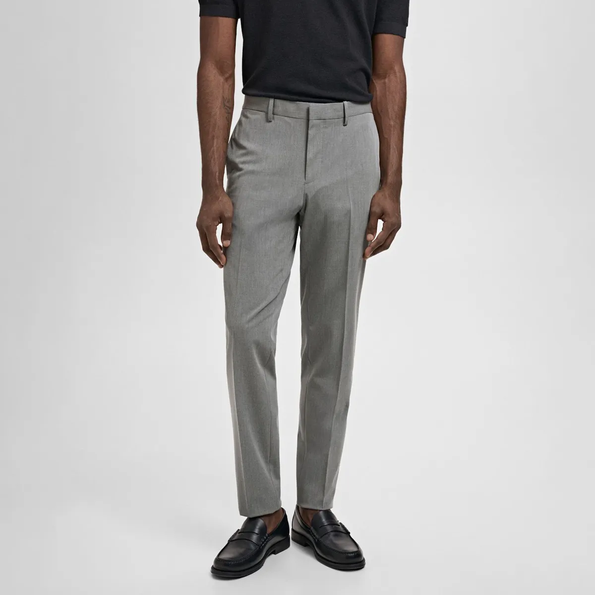 MANGO - Pantalón Traje París Super Slim Fit