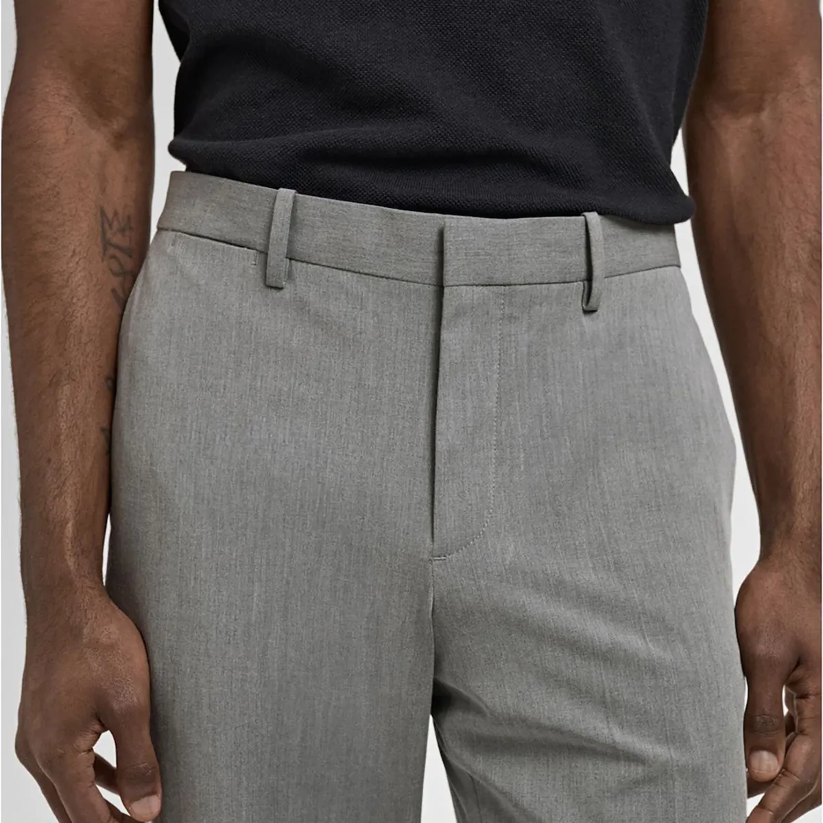 MANGO - Pantalón Traje París Super Slim Fit