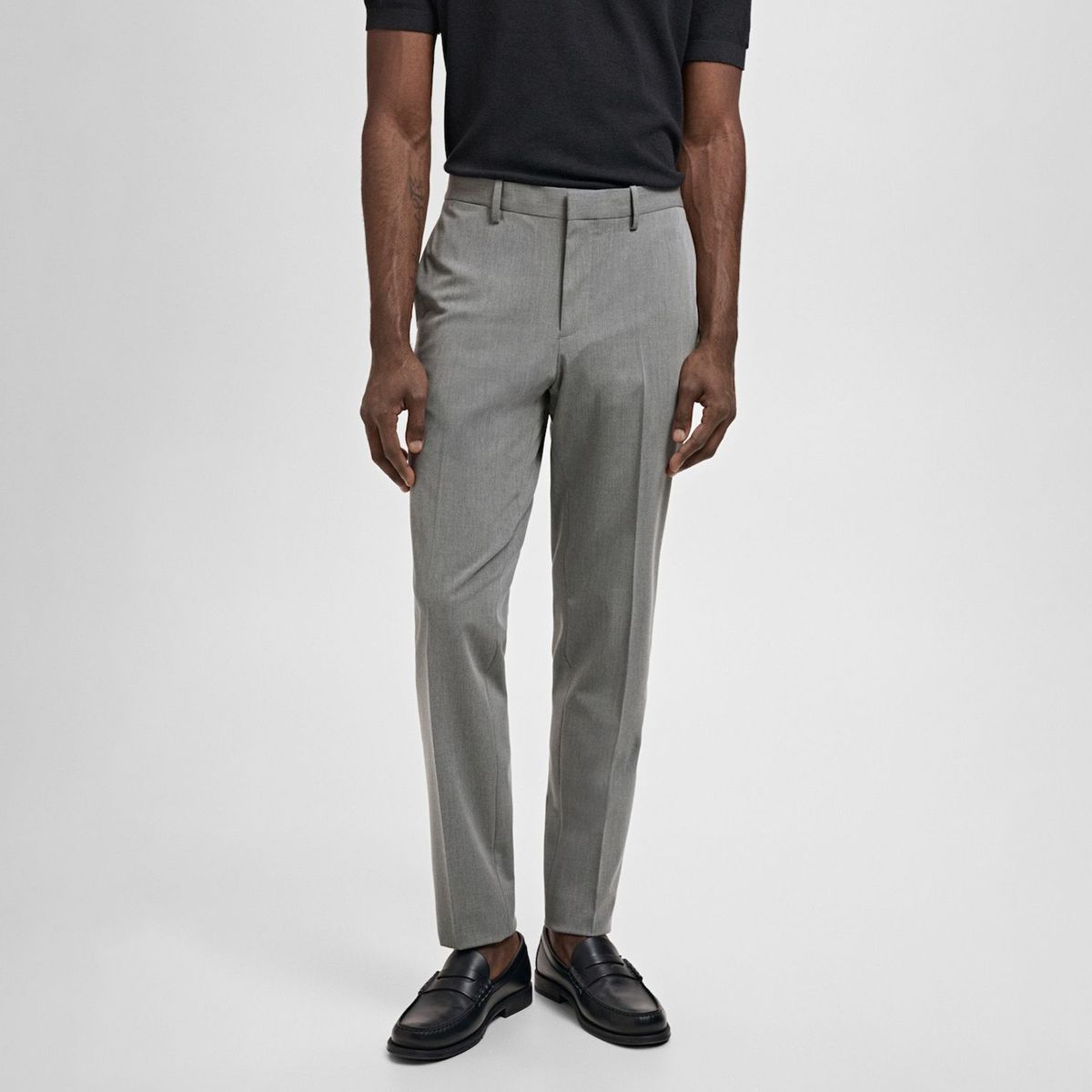 MANGO - Pantalón Traje París Super Slim Fit