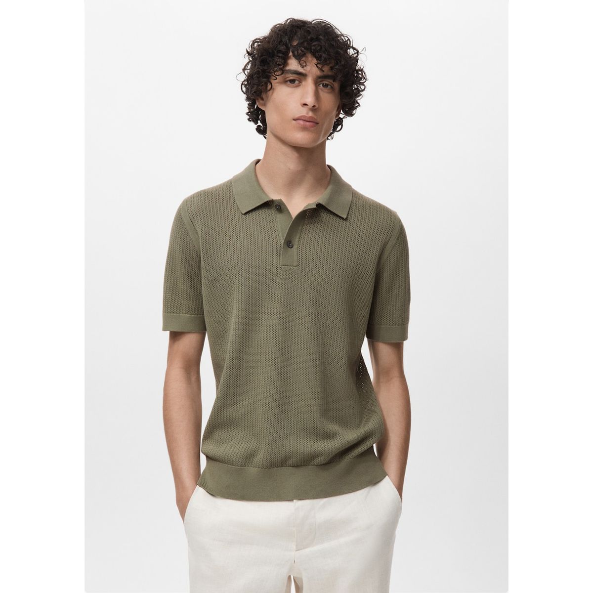 MANGO - Polo Regular 100% Algodón Hombre Man