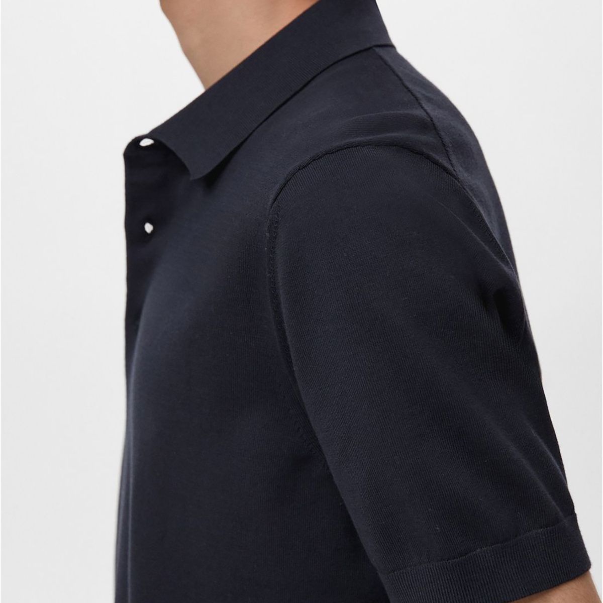 MANGO - Polo Slim Fit Punto Fino 100% Algodón Hombre Man