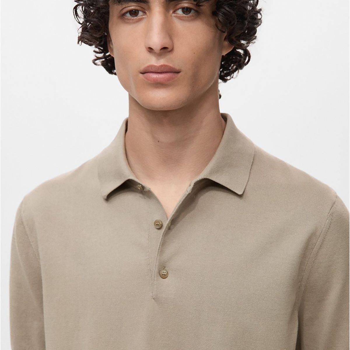 MANGO - Polo Slim Fit Punto Fino 100% Algodón Hombre Man