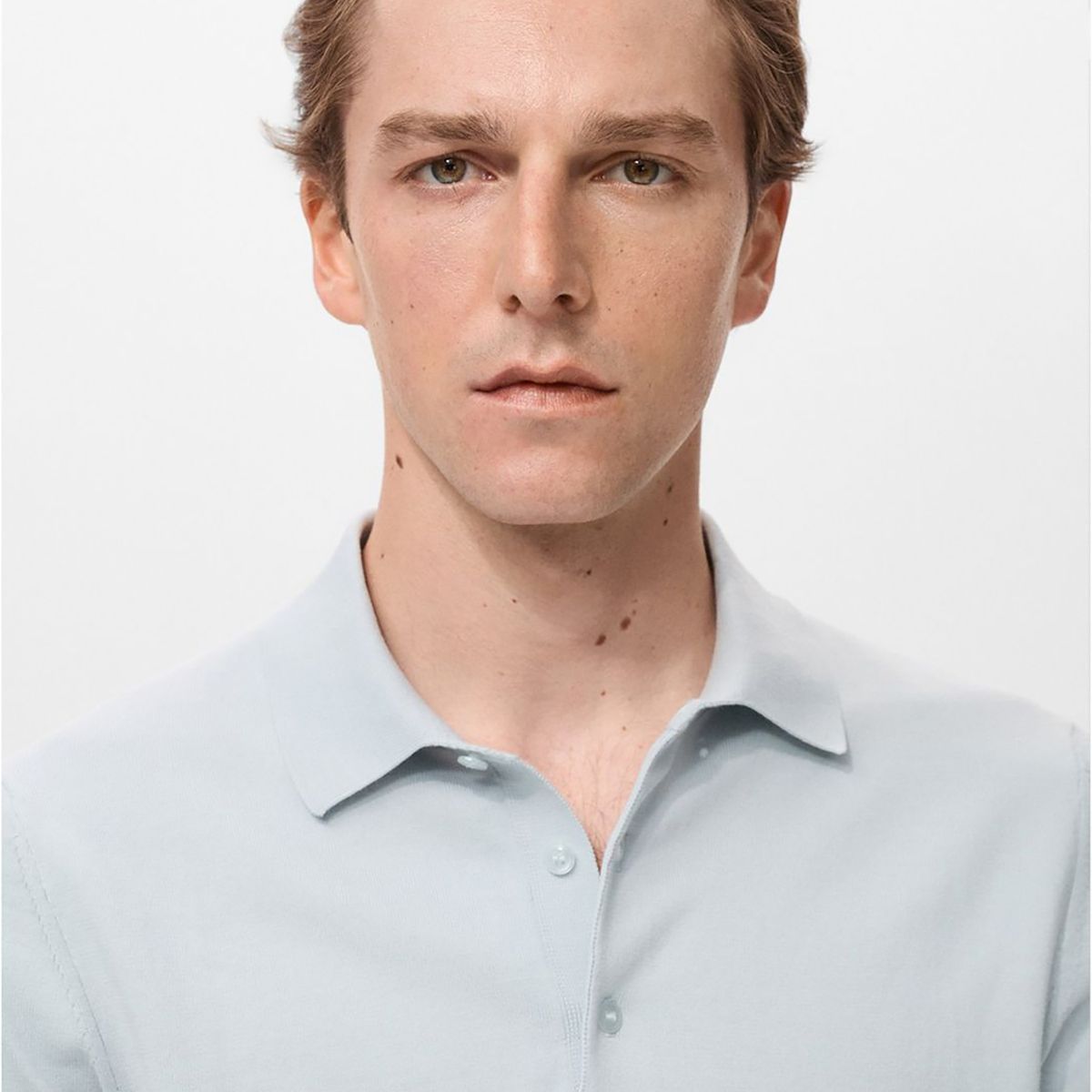 MANGO - Polo Slim Fit Punto Fino 100% Algodón Hombre Man