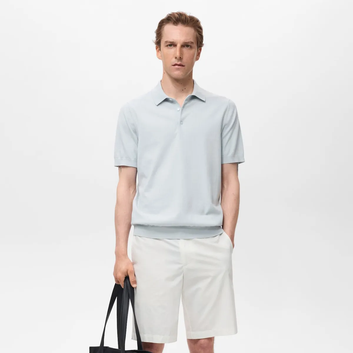 MANGO - Polo Slim Fit Punto Fino 100% Algodón Mango Man