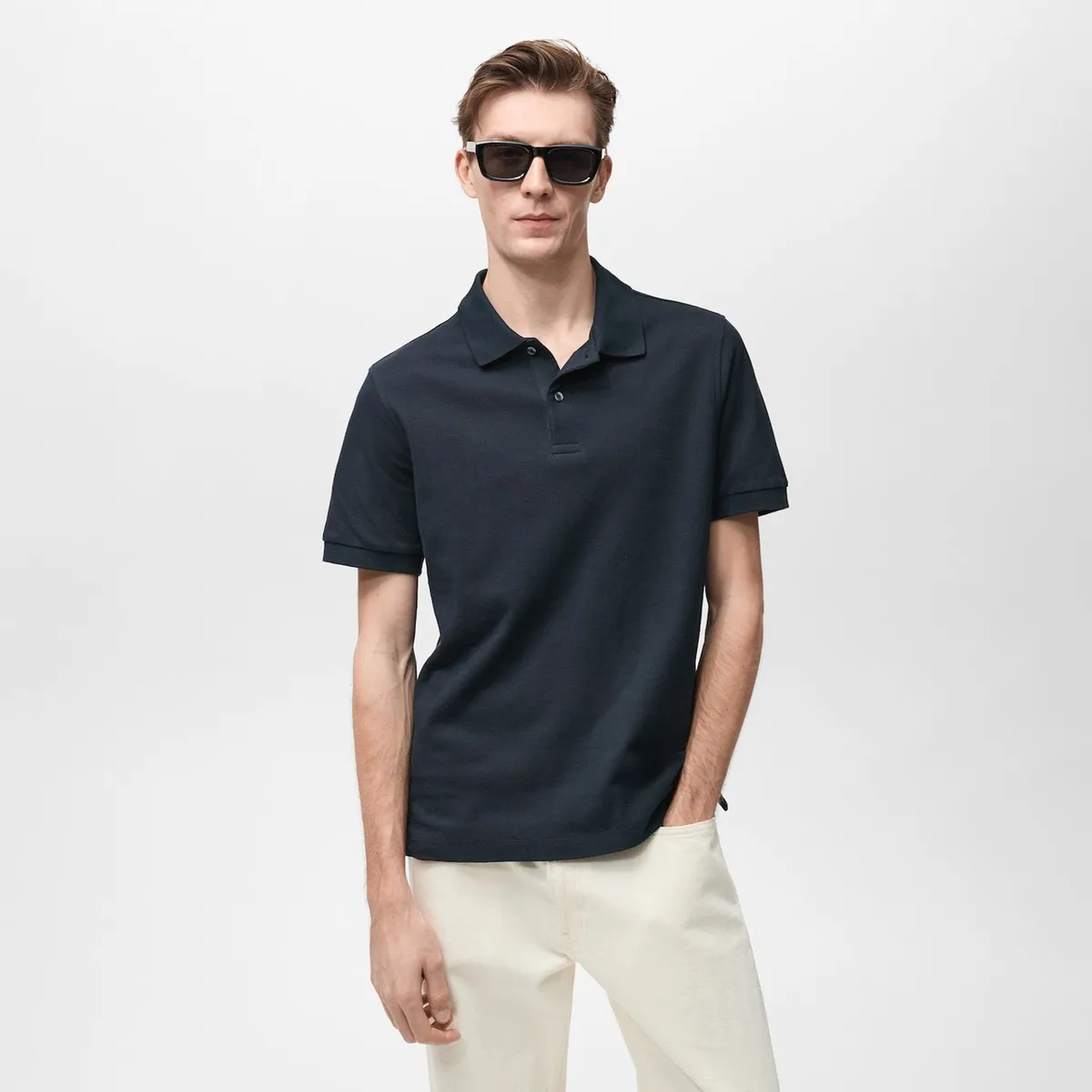 MANGO - Polo Regular Fit 100% Algodón Piqué Mango Man