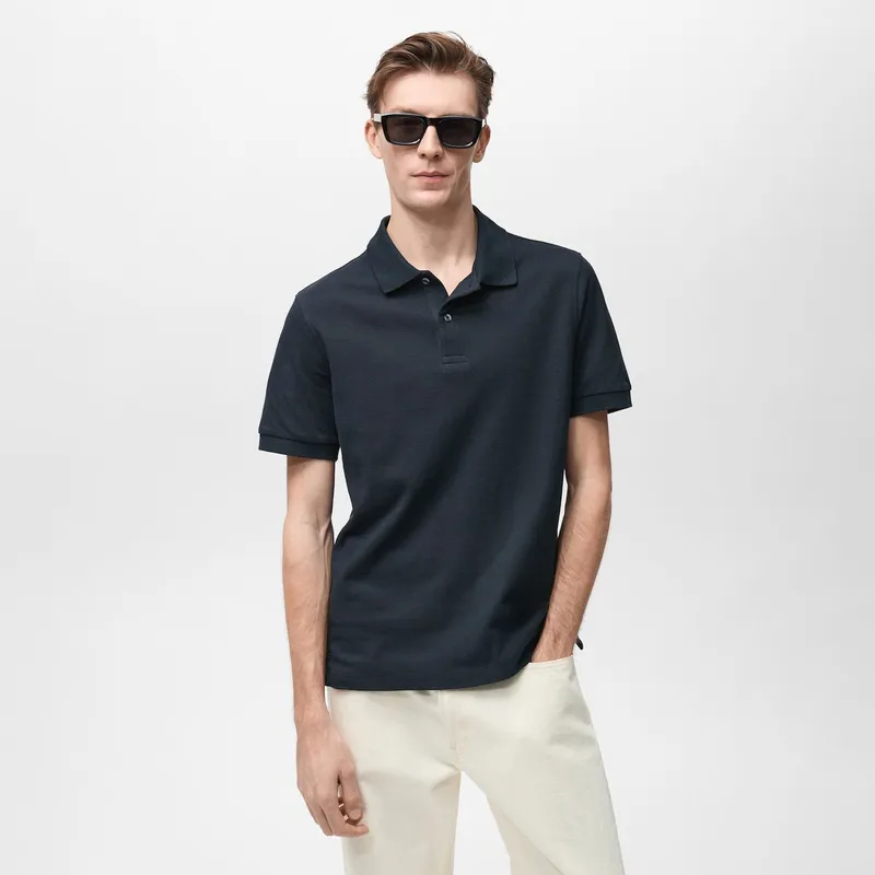 MANGO - Polo Regular Fit 100% Algodón Piqué Hombre Man