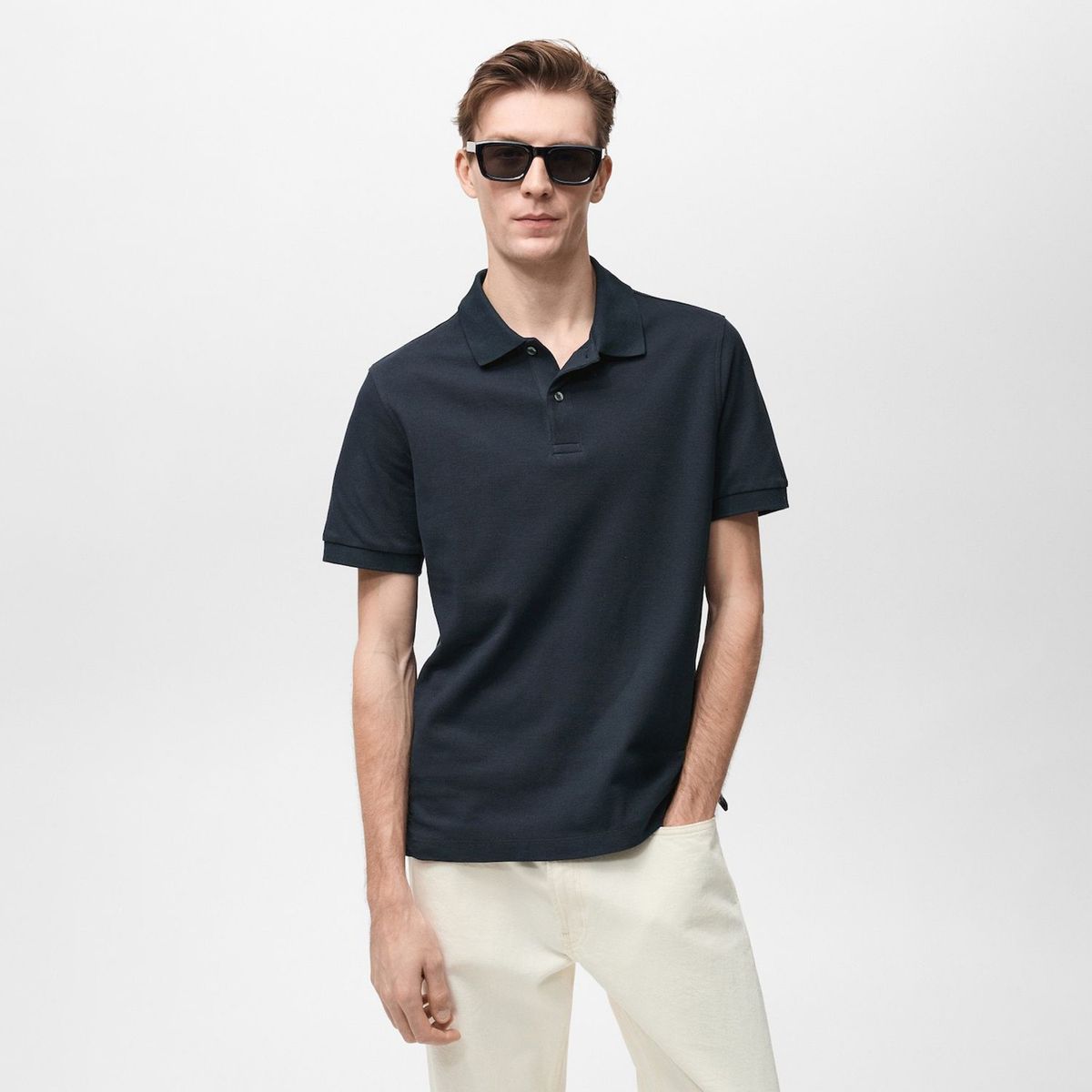 MANGO - Polo Regular Fit 100% Algodón Piqué Mango Man