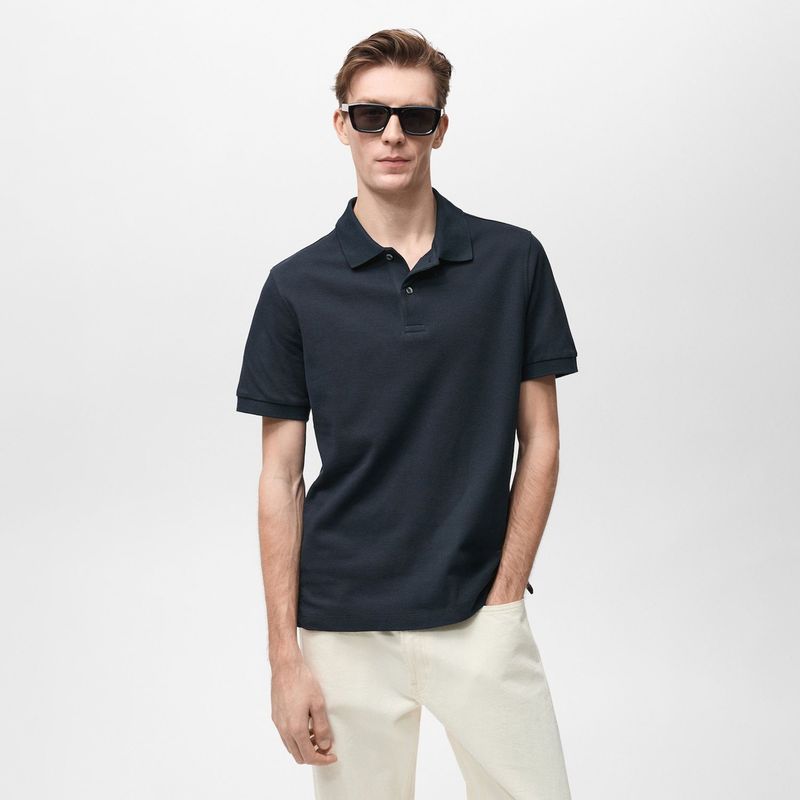 MANGO - Polo Regular Fit 100% Algodón Piqué Hombre Man